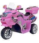 3-Wheel Ride-On Motorcycle Trike for Kids in Pink Magic Cars 0