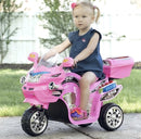 3-Wheel Ride-On Motorcycle Trike for Kids in Pink Magic Cars 2