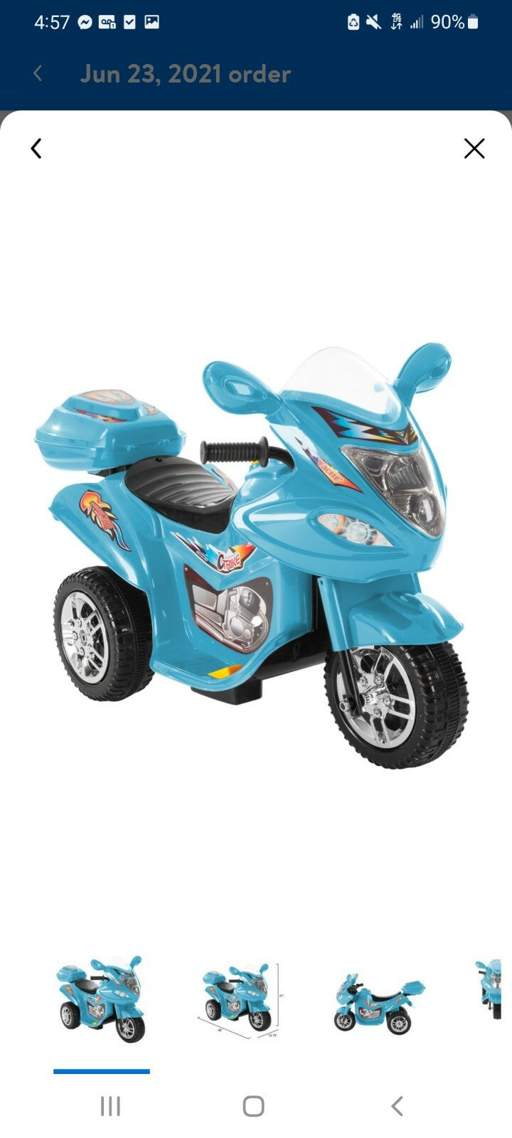 Electric Ride-On Tricycle Motorcycle Toy for Toddlers Magic Cars 0