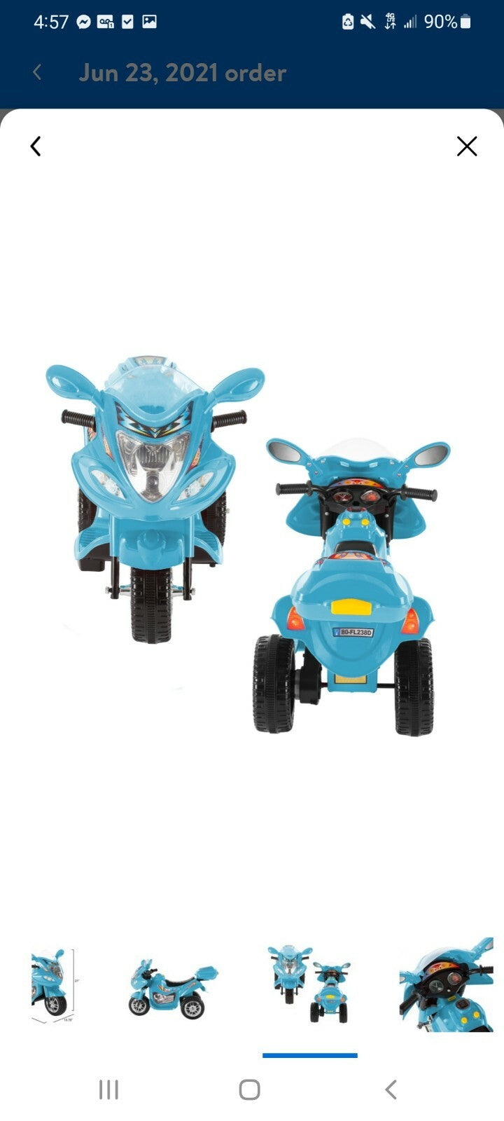 Electric Ride-On Tricycle Motorcycle Toy for Toddlers Magic Cars 3