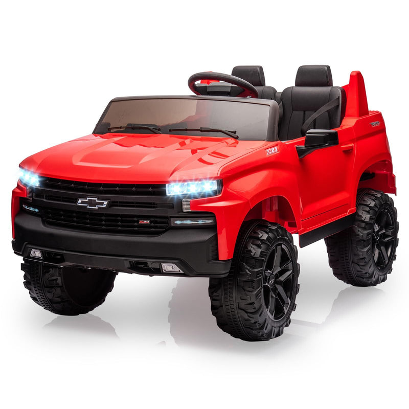 24V 2-Seater Ride-On Truck with 3 Speeds, Music, and LED Lights - Licensed Chevrolet Silverado Magic Cars 0