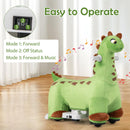 6V Battery-Powered Electric Dinosaur Ride-On Toy with Music Magic Cars 3