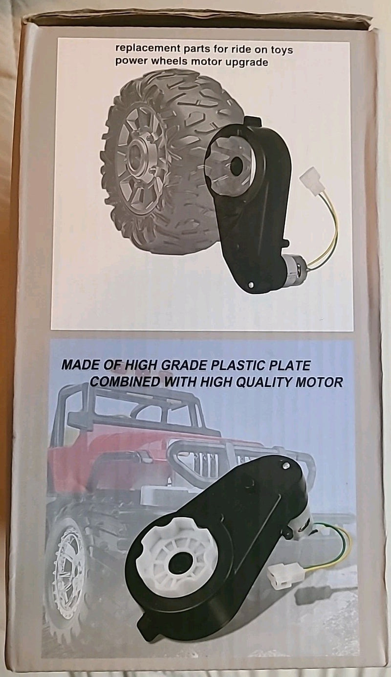 12V RS550 DC Motor for Ride-On Toy Cars with Gearbox, 12000-40000 RPM Magic Cars 1