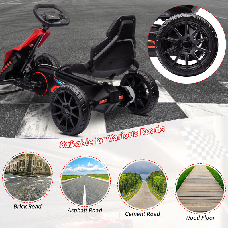 Electric 12V Drift Ride-On Kart with Adjustable Seat, 2 Speeds, and Shock Absorbers Magic Cars 5