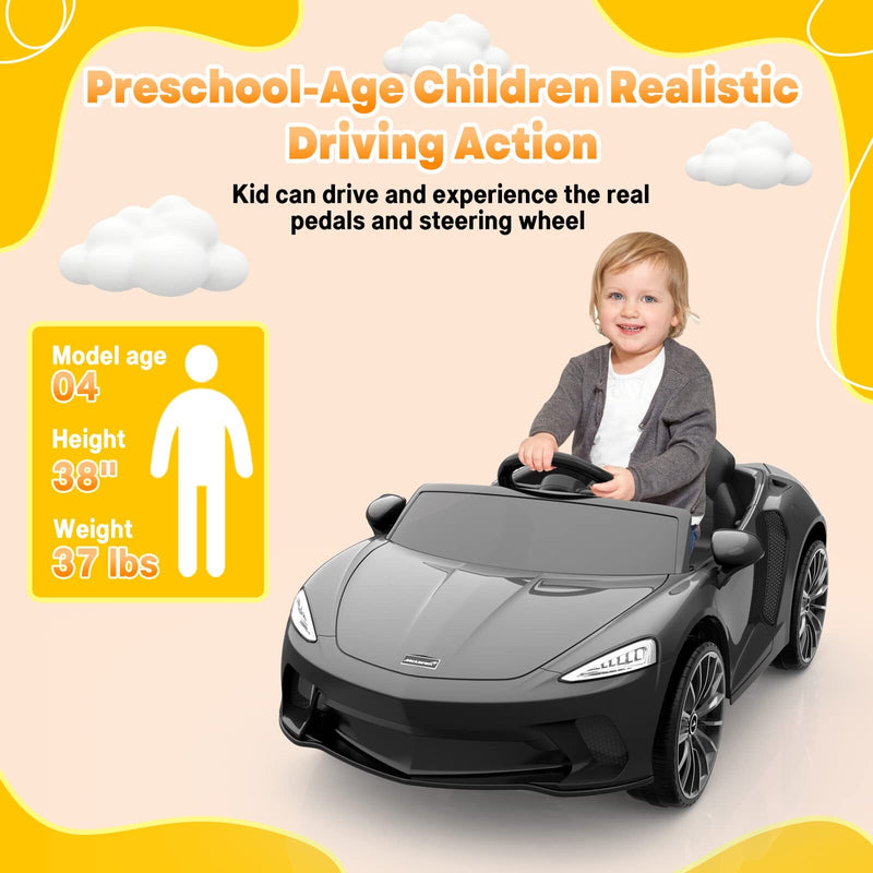 12V Licensed McLaren Battery-Powered Kids Ride-On Sports Car with 2 Speeds Magic Cars 7