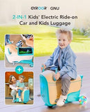 2-in-1 Electric Ride-On Car with Storage for Kids Ages 4-8, Blue Magic Cars 6