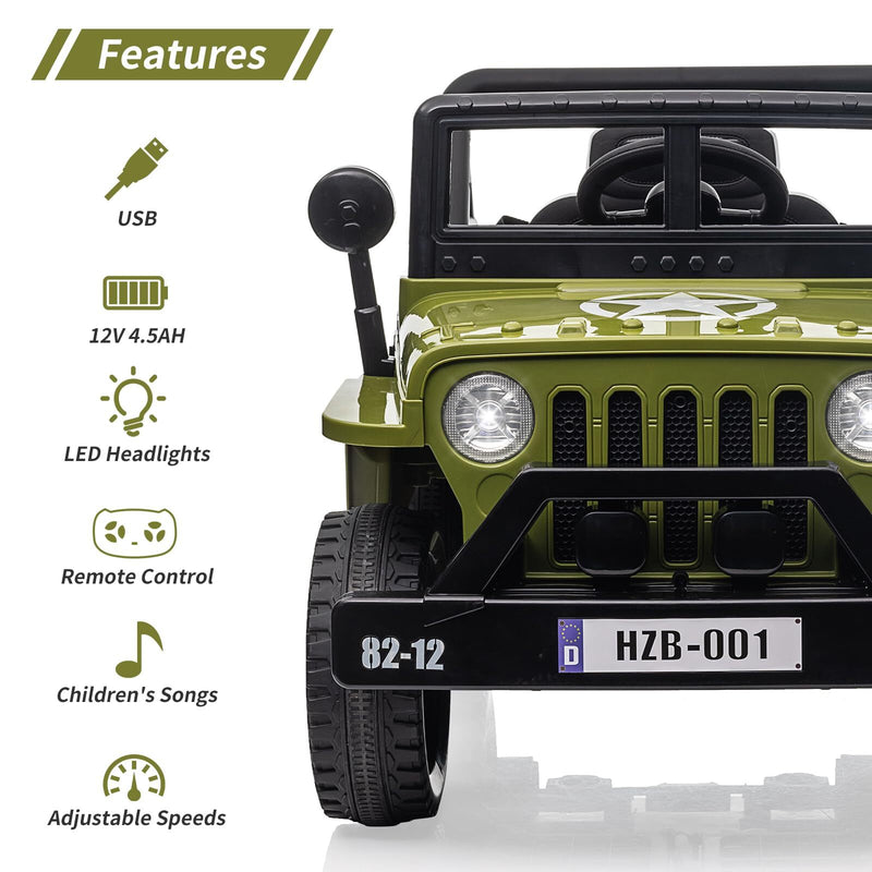 12V Electric Ride-On Truck with Remote Control, LED Lights, and Music Magic Cars 4