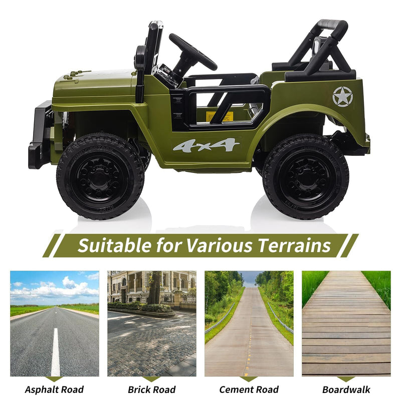 12V Electric Ride-On Truck with Remote Control, LED Lights, and Music Magic Cars 5