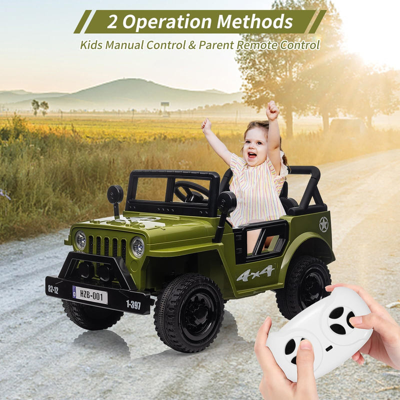 12V Electric Ride-On Truck with Remote Control, LED Lights, and Music Magic Cars 6