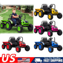 12V Battery-Powered Ride-On Tractor Car with Power Wheels and Parental Remote Control for Kids Magic Cars 1