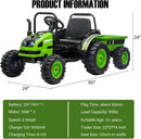 12V Battery-Powered Ride-On Tractor Car with Power Wheels and Parental Remote Control for Kids Magic Cars 7
