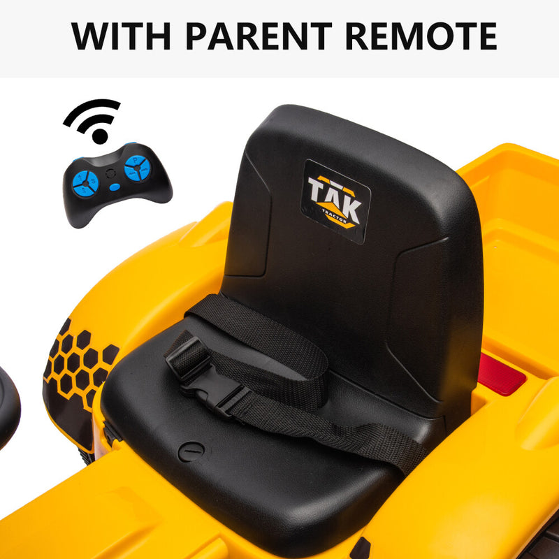 Electric Battery-Powered Ride-On Tractor and Excavator with Trailer for Kids Age 5 and Up Magic Cars 17