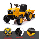 Electric Battery-Powered Ride-On Tractor and Excavator with Trailer for Kids Age 5 and Up Magic Cars 18