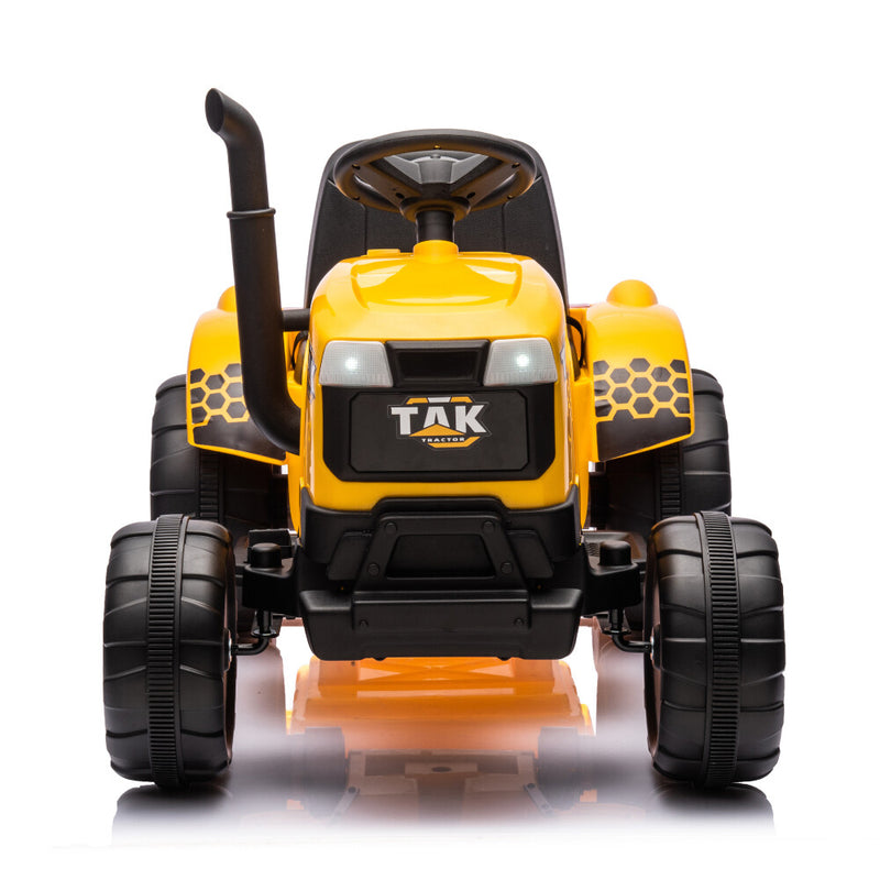 Electric Battery-Powered Ride-On Tractor and Excavator with Trailer for Kids Age 5 and Up Magic Cars 28