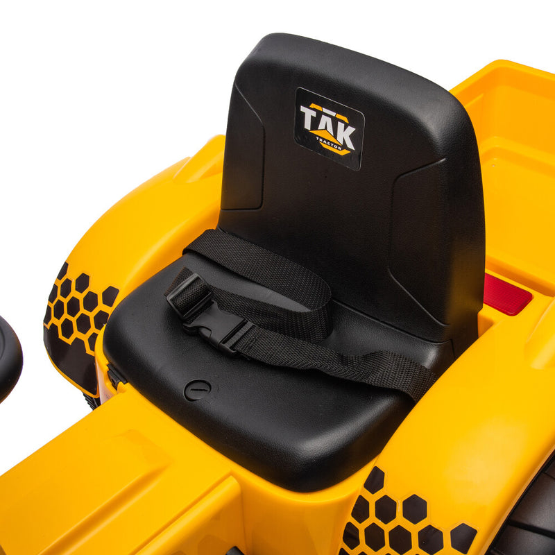 Electric Battery-Powered Ride-On Tractor and Excavator with Trailer for Kids Age 5 and Up Magic Cars 29