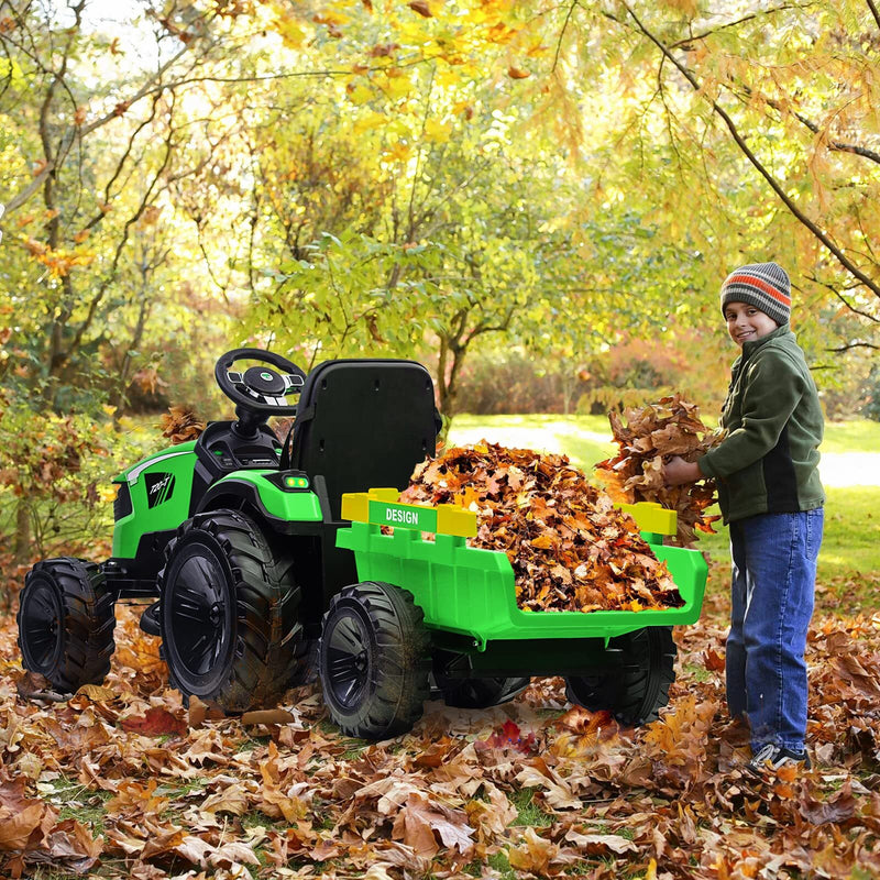 24V Electric Ride-On Tractor for Kids with Trailer, Excavator and Bulldozer Attachments Magic Cars 15