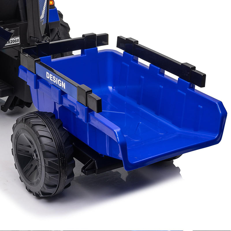 24V Electric Ride-On Tractor for Kids with Trailer, Excavator and Bulldozer Attachments Magic Cars 18