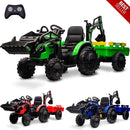 24V Electric Ride-On Tractor for Kids with Trailer, Excavator and Bulldozer Attachments Magic Cars 1