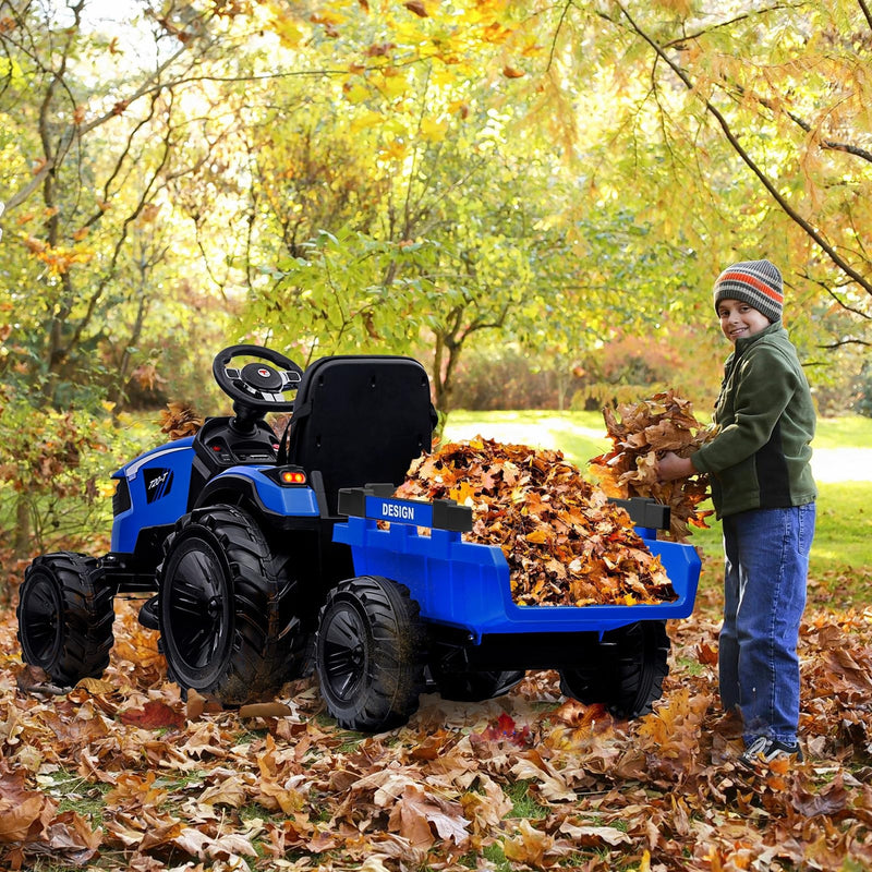24V Electric Ride-On Tractor for Kids with Trailer, Excavator and Bulldozer Attachments Magic Cars 20