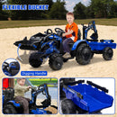 24V Electric Ride-On Tractor for Kids with Trailer, Excavator, and Bulldozer Attachments Magic Cars 2