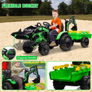 24V Electric Ride-On Tractor for Kids with Trailer, Excavator, and Bulldozer Attachments Magic Cars 8
