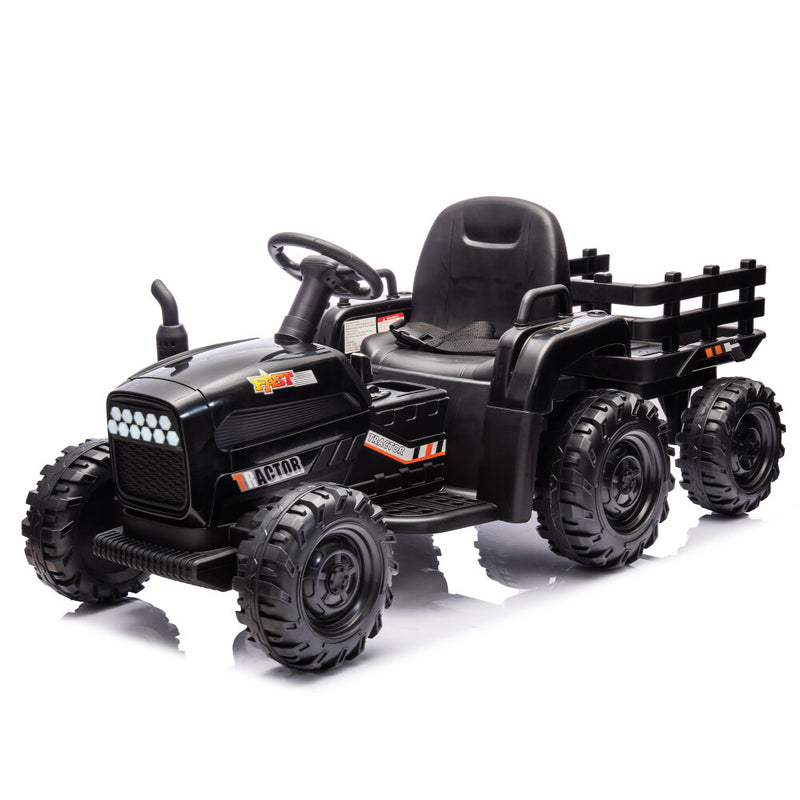 24V Battery-Powered Electric Ride-On Tractor with Trailer and Dual 200W Motors Magic Cars 0
