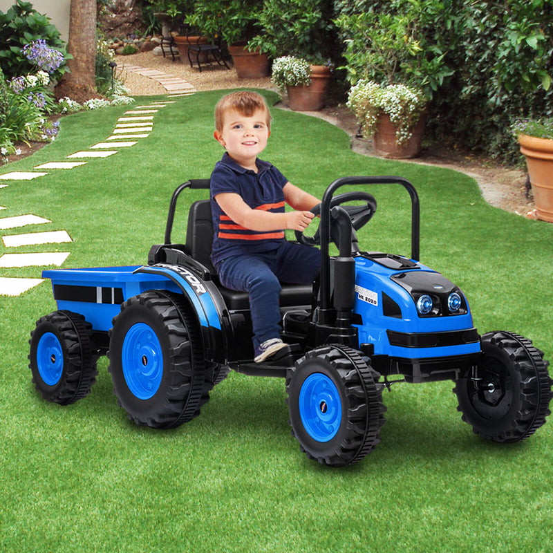 12V Battery-Powered Ride-On Tractor with Trailer and Remote Control Electric Car Magic Cars 17