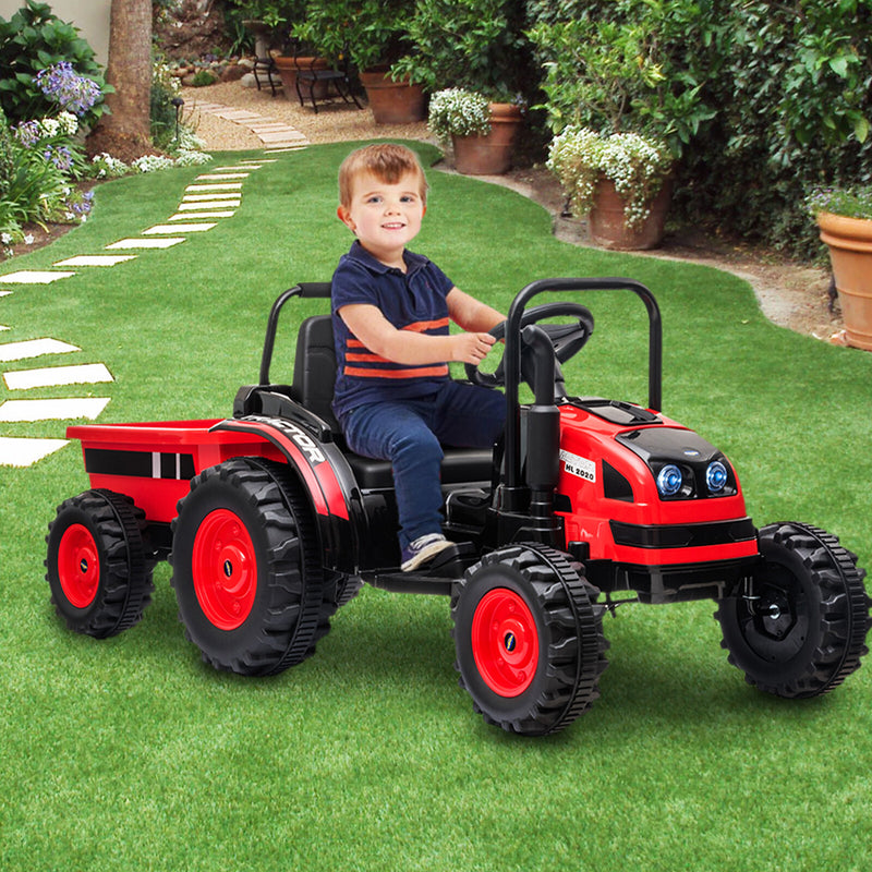 12V Battery-Powered Ride-On Tractor with Trailer and Remote Control Electric Car Magic Cars 5