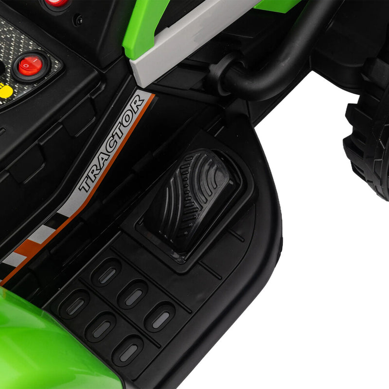 12V Battery-Powered Ride-On Electric Tractor Toy with Trailer and Remote Control Magic Cars 13