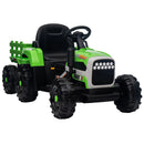 12V Battery-Powered Ride-On Electric Tractor Toy with Trailer and Remote Control Magic Cars 1