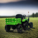 12V Battery-Powered Ride-On Electric Tractor Toy with Trailer and Remote Control Magic Cars 2