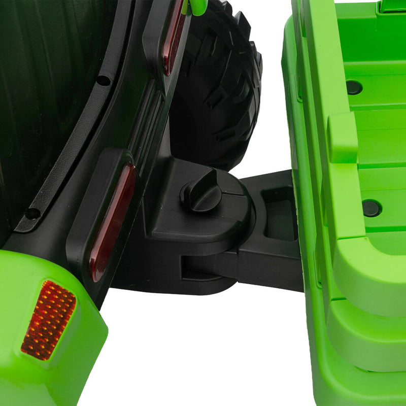 12V Battery-Powered Ride-On Electric Tractor Toy with Trailer and Remote Control Magic Cars 7
