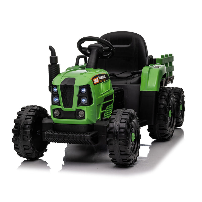 24V 400W Electric Ride-On Tractor Toy with Trailer Magic Cars 15