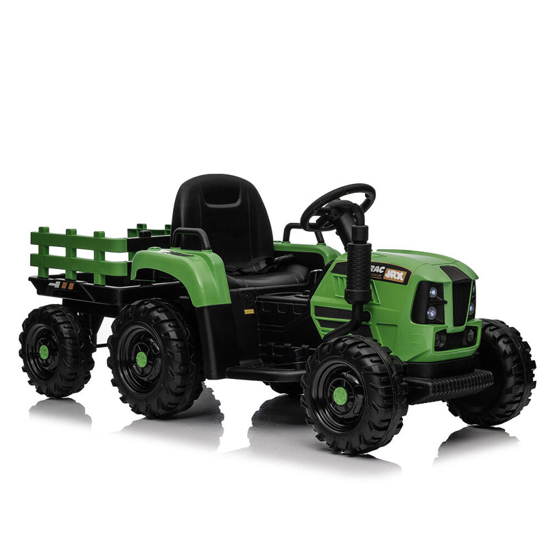 24V 400W Electric Ride-On Tractor Toy with Trailer Magic Cars 17
