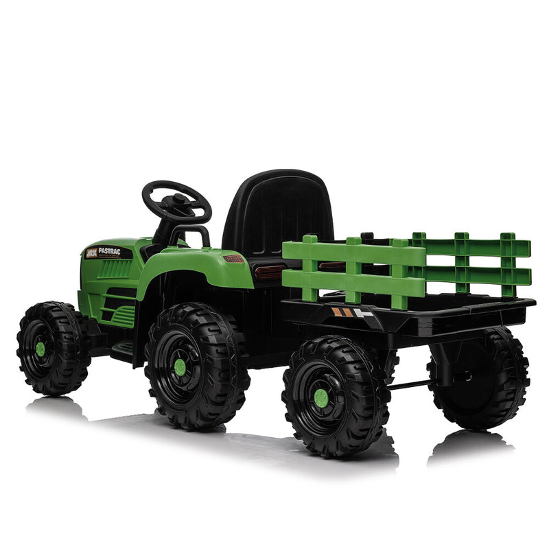 24V 400W Electric Ride-On Tractor Toy with Trailer Magic Cars 21