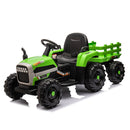 24V Battery-Powered Electric Ride-On Tractor with Trailer Toy Magic Cars 13