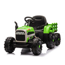 24V Battery-Powered Electric Ride-On Tractor with Trailer Toy Magic Cars 16
