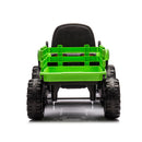 24V Battery-Powered Electric Ride-On Tractor with Trailer Toy Magic Cars 25