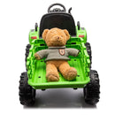 24V Battery-Powered Electric Ride-On Tractor with Trailer Toy Magic Cars 28