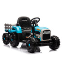 24V Battery-Powered Ride-On Electric Tractor Toy with Trailer and Dual 200W Motors Magic Cars 0