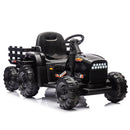 24V Battery-Powered Ride-On Electric Tractor Toy with Trailer and Dual 200W Motors Magic Cars 2