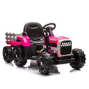 24V Battery-Powered Ride-On Electric Tractor Toy with Trailer and Dual 200W Motors Magic Cars 4