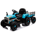 24V Battery-Powered Ride-On Electric Tractor Toy with Trailer and Dual 200W Motors Magic Cars 5
