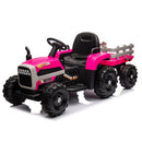 24V Battery-Powered Ride-On Electric Tractor Toy with Trailer and Dual 200W Motors Magic Cars 7