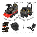 Electric Ride-On Train Set with Track, 2-Seater, Cargo Car, and Music Features Magic Cars 1