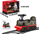 Electric Ride-On Train Set with Track, 2-Seater, Cargo Car, Music, and Lights Magic Cars 4