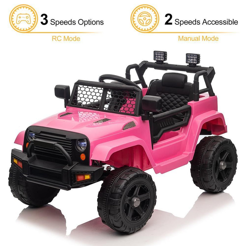 12V Battery-Powered Ride-On Truck for Kids with Parent Remote Control and Safety Seat Belts Magic Cars 4