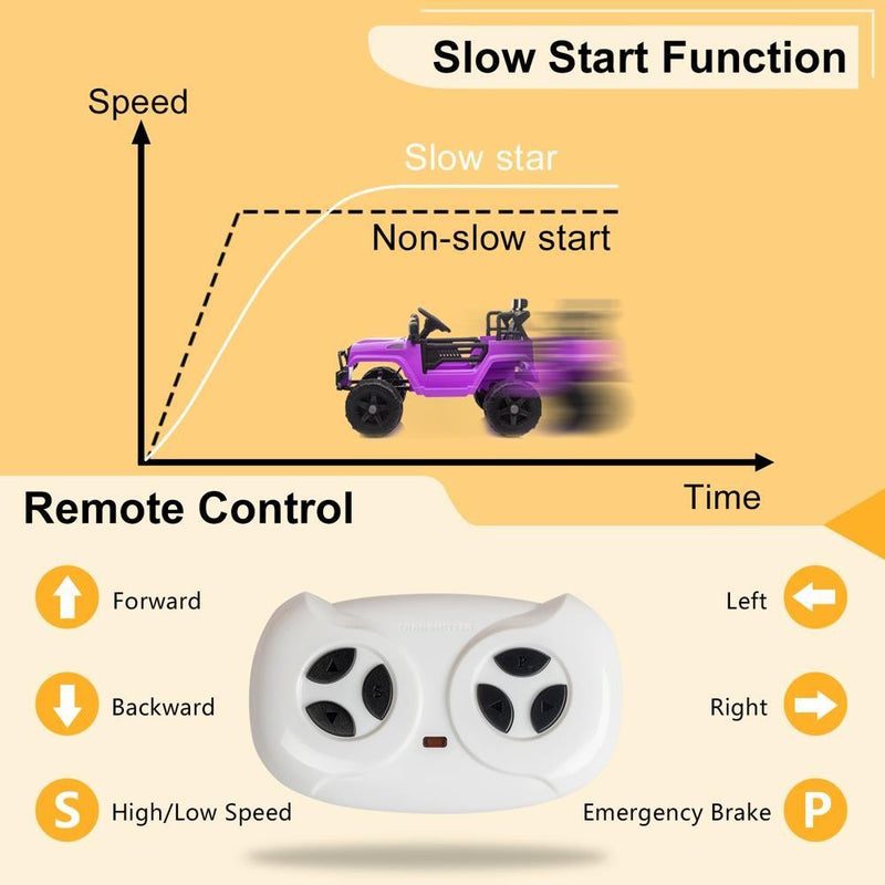 12V Battery-Powered Ride-On Truck for Kids with Parent Remote Control and Safety Seat Belts Magic Cars 6