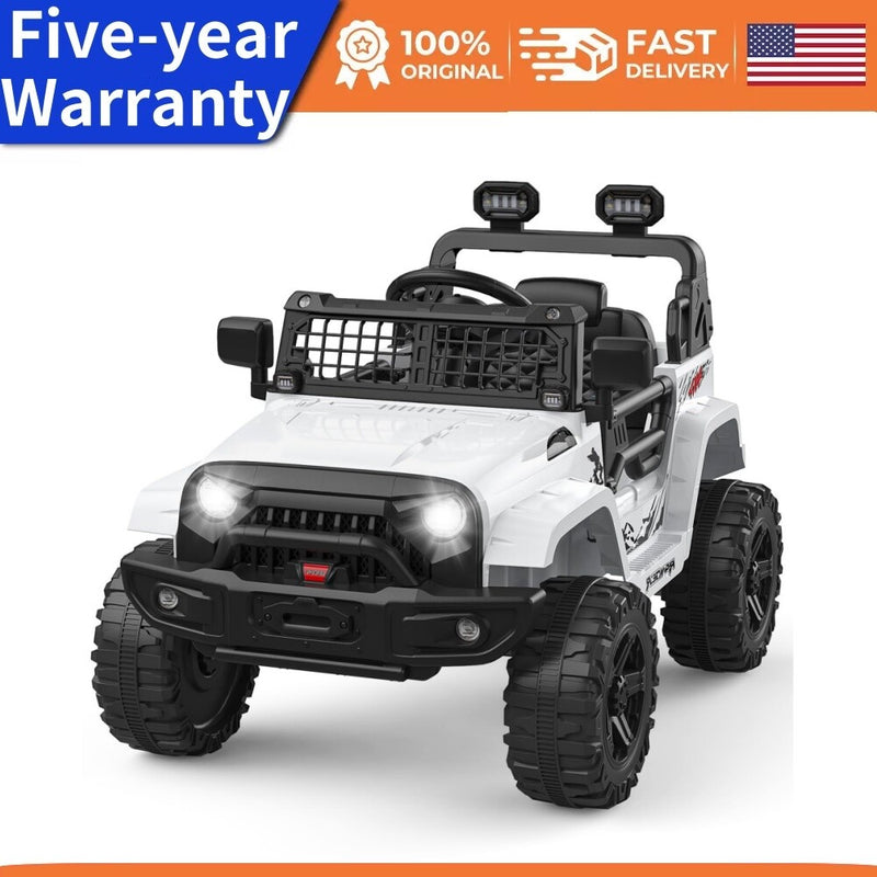 12V Kids Ride-On Truck with Parent Remote Control, LED Lights, AUX Port, and Dual Speakers Magic Cars 0