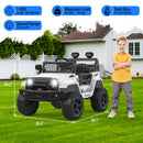 12V Kids Ride-On Truck with Parent Remote Control, LED Lights, AUX Port, and Dual Speakers Magic Cars 3
